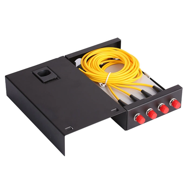 Where does the fiber optic cable run in the router